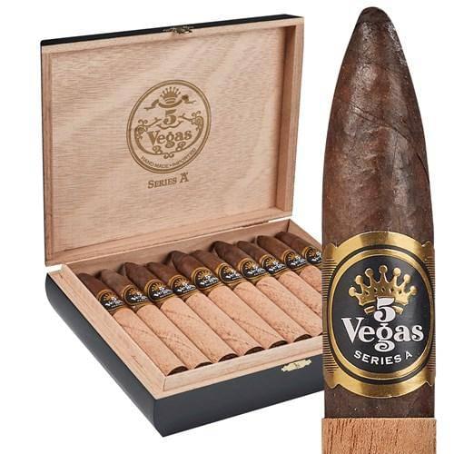 5 Vegas Series 'A' Alpha Torpedo Medium Flavored Cigars Boston's Cigar Shop