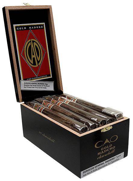 CAO Gold Maduro Churchill Medium Flavored Cigars Boston's Cigar Shop