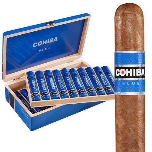 Cohiba Blue Robusto Tubo Medium Flavor Cigar Boston's Cigar Shop