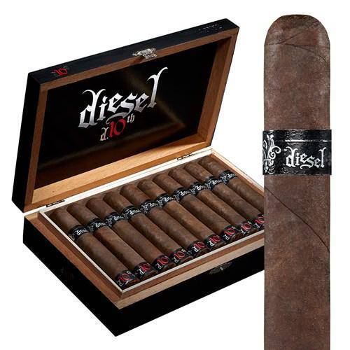 Diesel 10th Anniversary d.4552 Short Robusto Coffee Infused Boston's Cigar Shop
