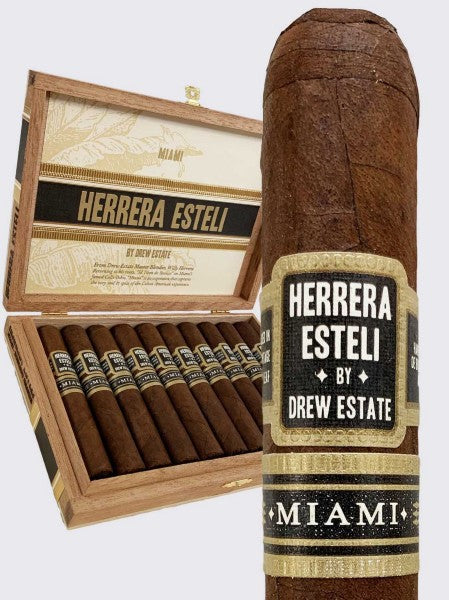 Herrera Esteli Miami Robusto Short Corona Grande Coffee Infused Boston's Cigar Shop