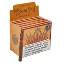 Coffee-infused Isla del Sol Drew Estate Breve cigar resting in a wooden box, showcasing rich, dark wrapper and detailed band.