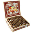 Drew Estate Isla del Sol Toro coffee-infused cigar with dark wrapper and rich band, displayed on a wooden surface.