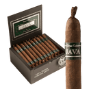 Coffee-infused Java Mint Petite Corona cigar by Drew Estate, featuring a sleek, dark wrapper with the signature band and mint accents.