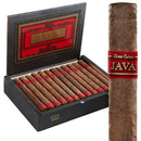 Coffee-infused Java Red by Drew Estate The 58 Gordo cigar, showcasing rich, dark tobacco with a smooth, coffee-infused wrapper.