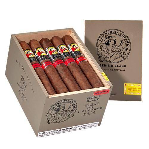 La Gloria Cubana Serie R Black Maduro No. 54 Toro Medium Flavored Cigars Boston's Cigar Shop