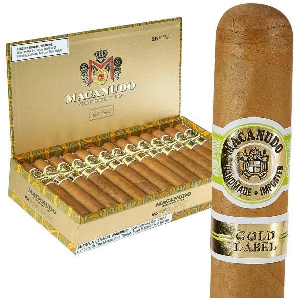 Macanudo Gold Lord Nelson Churchill Medium Flavored Cigars Boston's Cigar Shop