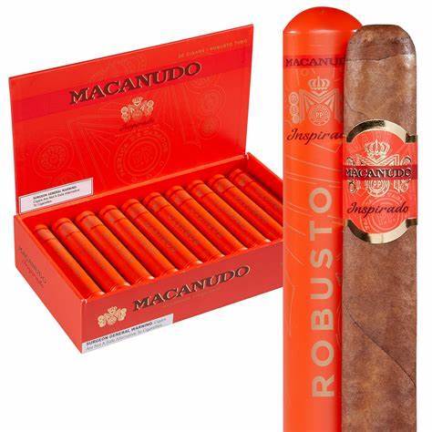 Macanudo Inspirado Orange Robusto Tubo Medium Flavored Cigars Boston's Cigar Shop