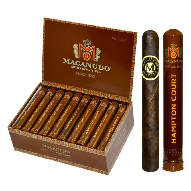 Macanudo Maduro Hampton Court Tube Medium Flavored Cigars Boston's Cigar Shop