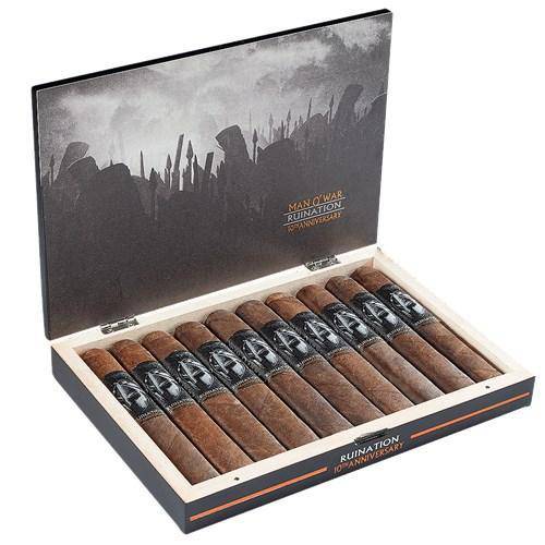 Man O' War Ruination 10th Anniversary Boxed-Pressed Gordo Full Flavored Cigars Boston's Cigar Shop