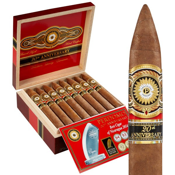 Perdomo 20th Anniversary Sun Grown Epicure Torpedo Full Flavored Cigars Boston's Cigar Shop