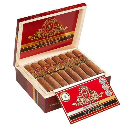 Perdomo Reserve 10th Anniversary Box-Pressed Sun Grown Super Toro Gordo Sweet Flavored Cigar Boston's Cigar Shop