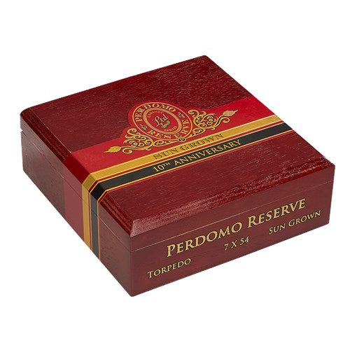 Perdomo Reserve 10th Anniversary Box-Pressed Sun Grown Torpedo Sweet Flavored Cigar Boston's Cigar Shop