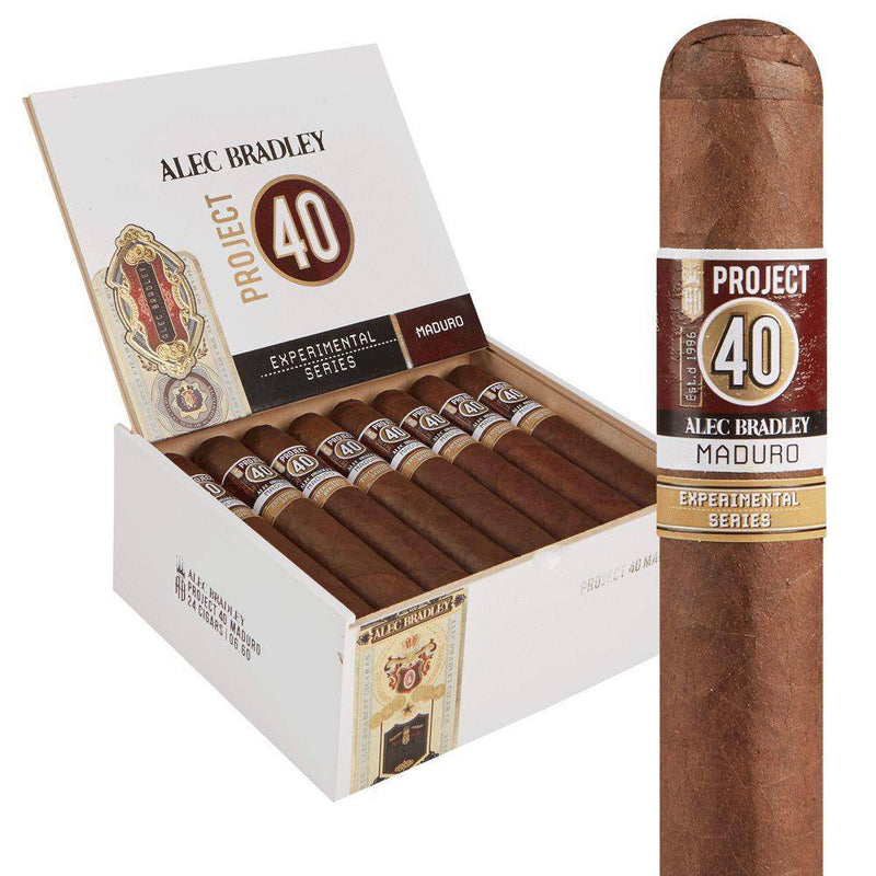 Medium Flavored Cigars Alec Bradley Project 40 Maduro Toro Boston's Cigar Shop