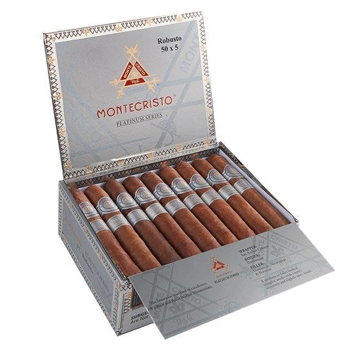 Medium Flavored Cigars Montecristo Platinum La Habana Series Cigars Robusto Boston's Cigar Shop