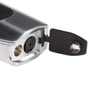 Vertigo Big Buddha Table Lighter Brushed Chrome and Black Cigar Lighter Boston's Cigar Shop