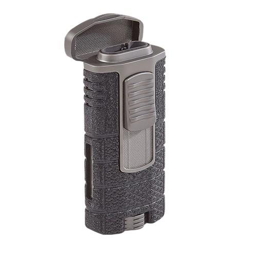Xikar Tactical Triple Torch Lighter - Black Gun Metal Cigar Lighter Boston's Cigar Shop